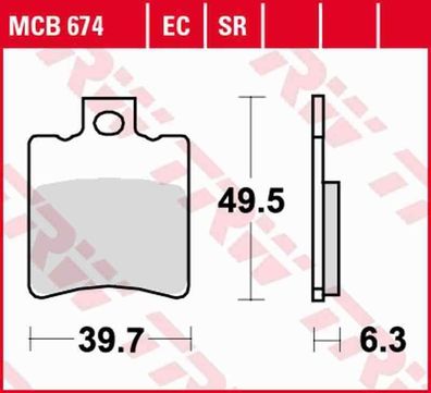 MCB674EC Bremsbelag