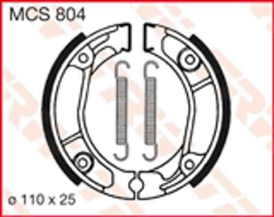 MCS804 Bremsbacken Honda CB CD CT MB MBX MT NSR XL MTX XR