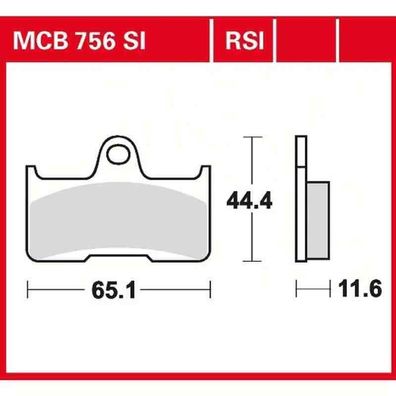 MCB756SI Bremsbelag Suzuki Quadzilla 07-09 500 Yamaha Grizzly 660 02-10 CFMoto 8