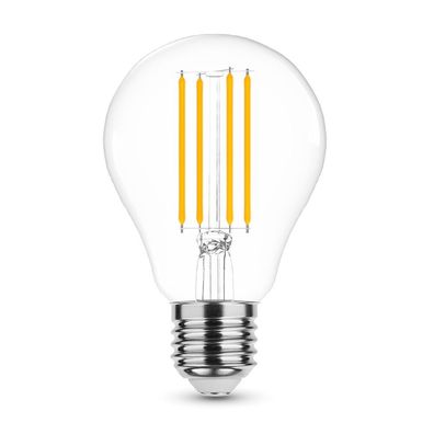 8 W E27 Filament LED Leuchtmittel Birne A60 Form Clar glas kaltweiß neutralweiß