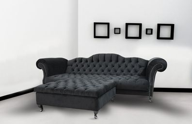 Chesterfield Sofa 3 SITZER Polster Designer Couchen Sofas Garnitur SL Sofa 4