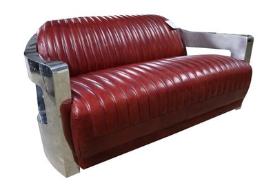 Design Club 2 Sitzer Sofa Ledersofa Dreisitzer Vintage Leder Zweisitzer Couchen
