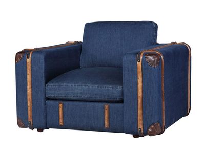 Design sessel Koffer Textil Couch Polster Einsitzer Sofas wohnzimmer möbel retro