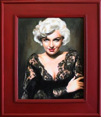 marilyn monroe Portrait Bild Echte Handarbeit Rahmen Öl Gemälde Bilder G06703