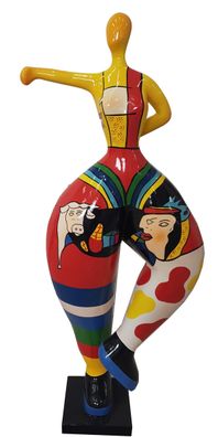 Handarbeit Abstrakte Figur Statue Design Bunte Statuen Skulptur 132cm Abstrakt