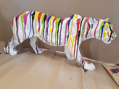 Abstrakte Deko Figur Statue Skulptur 35cm Figuren Statuen Skulpturen Tiger Neu