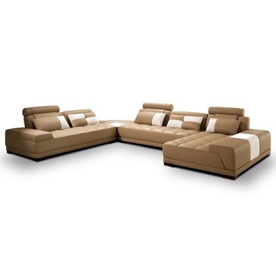 Sofa mit USB, ouch Polster Garnitur XXL Big Eck SofasWohnlandschaft Ecksofa Neu