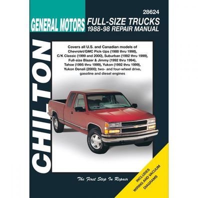 Chevrolet Blazer/Tahoe full-size pick-up-truck 92-99 Reparaturanleitung Chilton