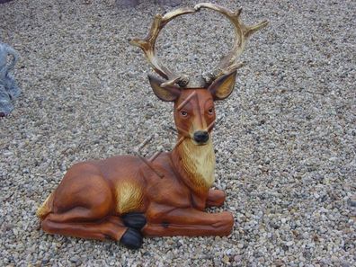 Design Hirsch Figur Garten Statue Skulptur Figuren Skulpturen Dekoration c455