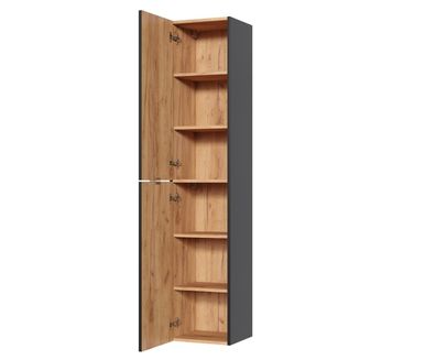 Badschrank Badezimmer Hochschrank Regal Badmöbel Regale Bad Schränke 35x33x185cm