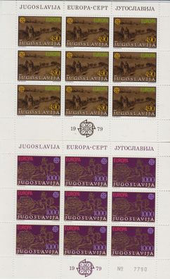 Jugoslavia [1979] MiNr 1787-88 ( * */mnh ) CEPT Kleinbogen