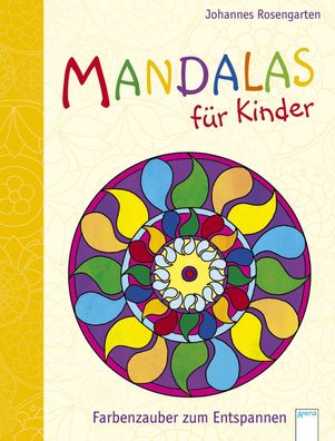 3x ARENA 70291-9 Malbuch Mandalas für Kinder Farbenzauber