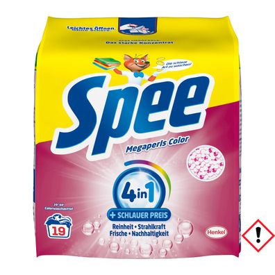 Spee Megaperls Color Waschmittel Parfümtechnologie 19 WL 1140g