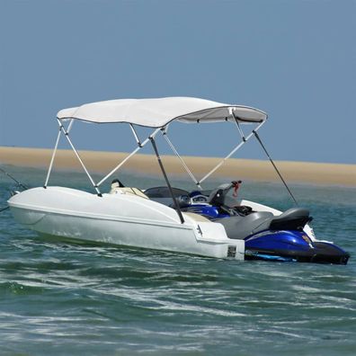 vidaXL 4-Bow Bimini-Top mit Seitenteilen 243x(200-213)x137 cm