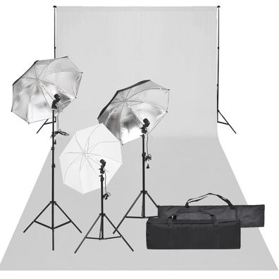 vidaXL Fotostudio-Set mit Beleuchtung und Hintergrund