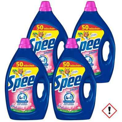 Spee Color Gel Waschmittel frisch langanhaltender Duft 2250ml 4er Pack