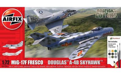 Airfix 1:72 A50185 Mig 17F Fresco Douglas A-4B Skyhawk Dogfight Double