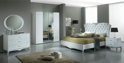 Schlafzimmer Italienische Möbel Set Luxus Modern Stil 6Tlg Betten Schrank Barock