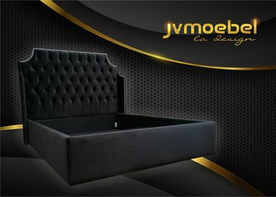 Luxus Bett Samt Betten 180X200 Klassisch Schlafzimmer Samt Möbel Chesterfield