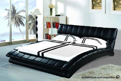Wasserbett Bett Betten Komplett Lederbett Polsterbett Mit Matratze Neu Maurice