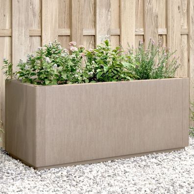 vidaXL Pflanzkübel Hellbraun 80x36x35 cm PP