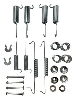 Montage Zubehörsatz Bremsbacken Trommelbremse Bremse HINTEN VW Bus T2 T3