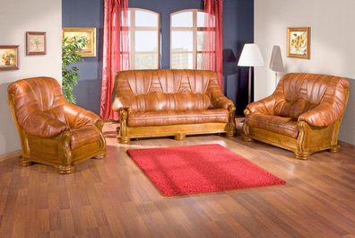Sessel Sofas Couch Poster Klassisch Leder Set Klassisch Luxus 1 Sitzer Sofa Neu