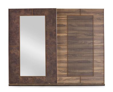 Kleiderschrank Schlafzimmerschrank Groß Holzschrank Holz Braun