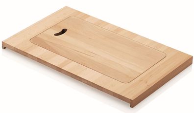 Holzschneidebrett 33x53cm, Buche massiv für Spülen mit 50cm Bautiefe