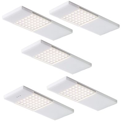 LED Unterbauleuchte Küche 5x4 W, Leuchtenset Samba mit Sensor, Dimmer