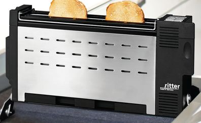 Ritter Einbautoaster, Langschlitztoaster Edelstahl, Schublade 30cm