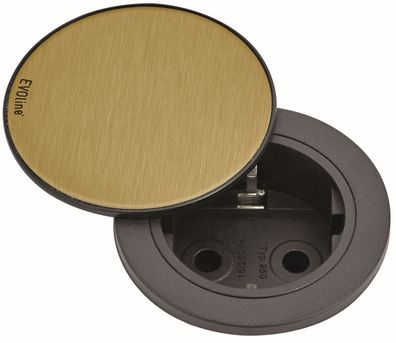 Einbausteckdose Küche, Polster, Küchensteckdose Ø 59mm EVOline One