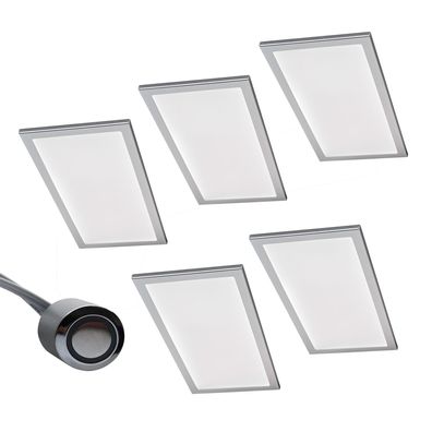 LED Unterbauleuchte Küche 5x6 W, Küchenleuchte Basso mit Dimmer