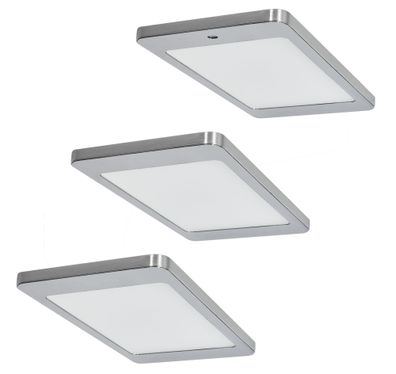 LED Unterbauleuchte Küche 3x4,8 W, Küchenleuchte Kyra, Sensorschalter