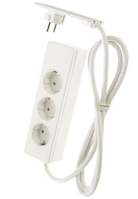 EVOline Plug mit 1,5m Verlängerungskabel, 3-fach Steckdosenleiste