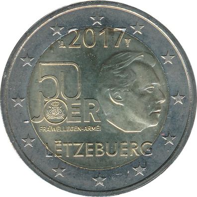 Luxemburg 2 Euro 2017- Wehrdienst*