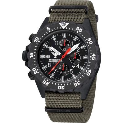 KHS - Armbanduhr - Herren - Shooter MKII Chrono Natoband - KHS. SH2CF. NSGO