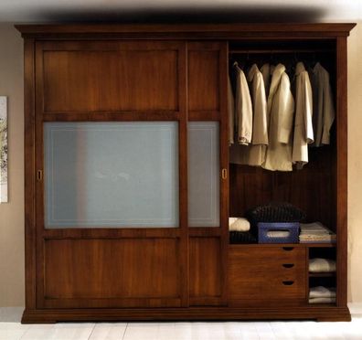 Luxus Kleiderschrank Schlafzimmer Schrank Echtholz Schränke Italienische Möbel