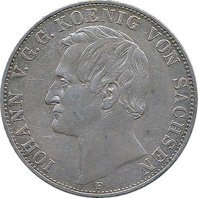 Sachsen 1858 Doppelvereinstaler Johann*