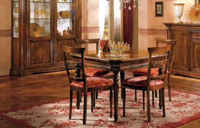 Set Ess Gruppe Holz Tisch Tische 5Tlg Komplett Set Esstisch 4 Stühle Esszimmer