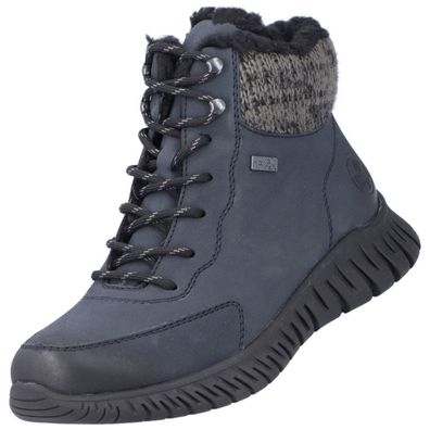 Rieker Damen TEX Stiefelette gefüttert Blau M5310-14