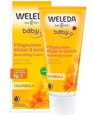 Weleda Calendula Baby- und Kindercreme, 75 ml