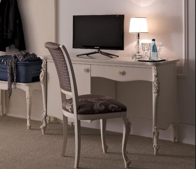 Regale Bürotisch Tisch Stuhl 2Tlg Schreibtisch Büro Klassisch Einrichtung Holz