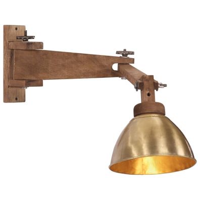 vidaXL Wandleuchte 25 W Antik-Messing E27