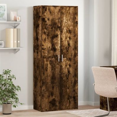 vidaXL Highboard Räuchereiche 70x35x180 cm Holzwerkstoff