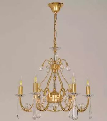 Klassische Deckenlampe Kronleuchter Deckenleuchter Gold Lichtkronleuchter Neu