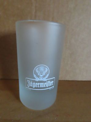 Schnapsglas milchig weißer Drück Jägermeister mit Eichstrich 2cl + 4cl