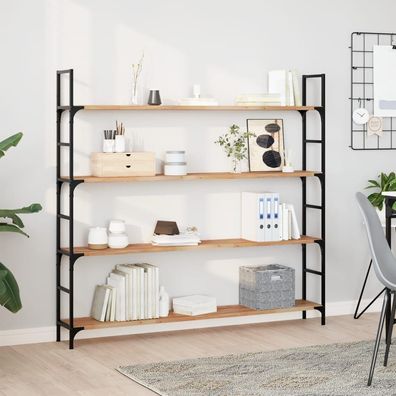 vidaXL Schweberegale 2 Stk. 120x20x2 cm Massivholz Akazie Ölbehandelt