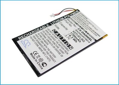 Ersatzakku - CS-DA006SL - Creative Zen Vision M / BA20603R79914 - 3,7 Volt 1700mAh
