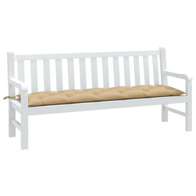 vidaXL Gartenbank-Auflage Melange Beige 180x50x7 cm Stoff